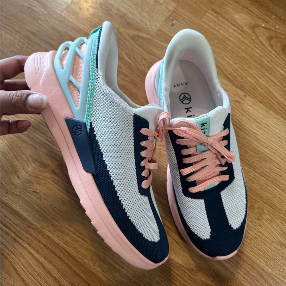 Unisex KIZIK Athens Bahama Pink Blue Hands Free Running Shoes G1FC Size 6M 7.5W